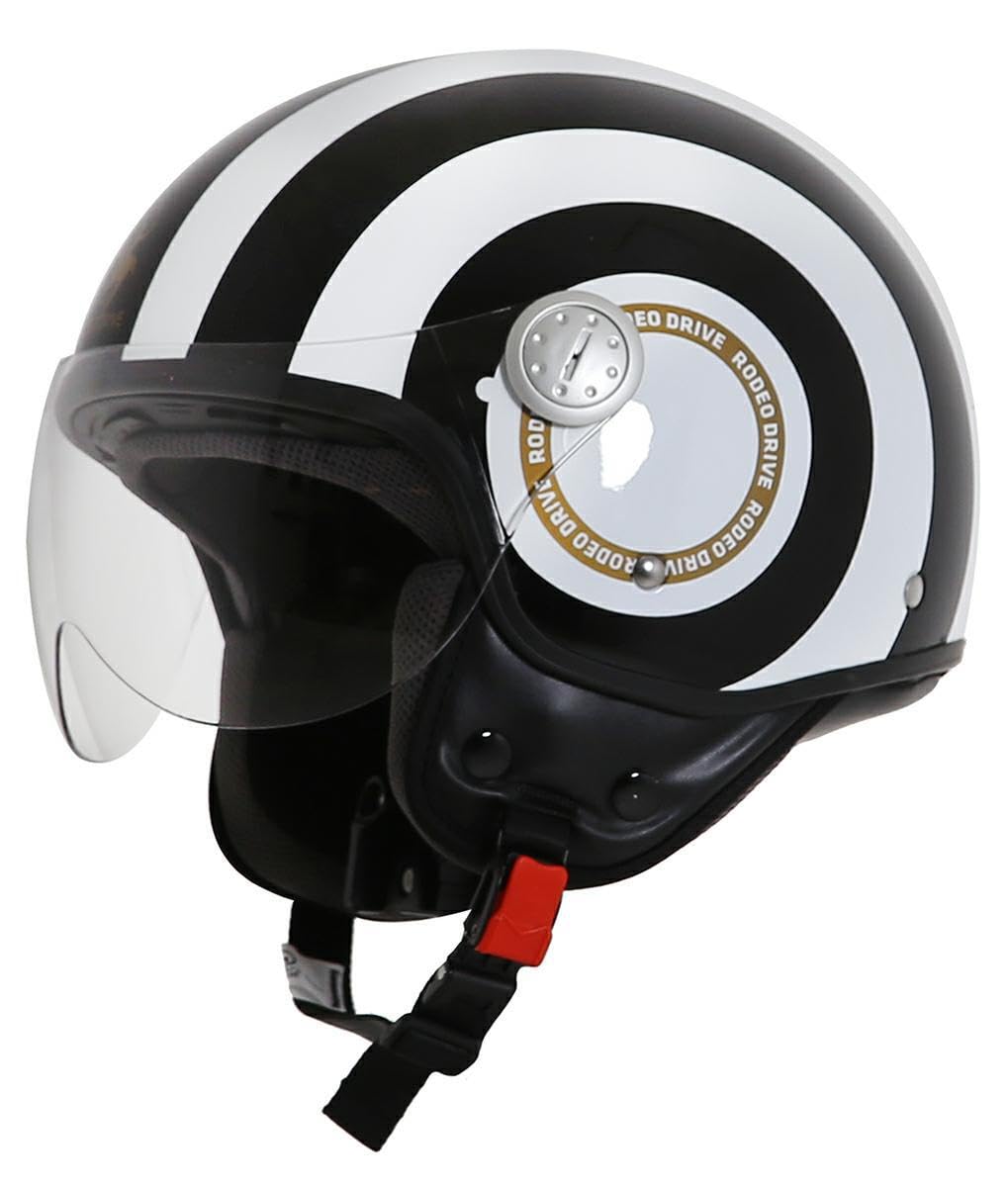 CASCO DEMIJET BANDS NERO BIANCO M