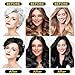 Hair Dye Shampoo 3 in 1 for Gray Hair, Herbal Ingredients Natural Shampoo Hair Dye for Women Men (Black)