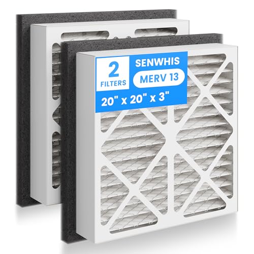 20x20x3 MERV 13 Pleated Air Filter Replacement for Zephyr VGF Series 20x20x3 Whole Home Return Air Grille Filter MERV 13 Air Filtration System 2 Pack