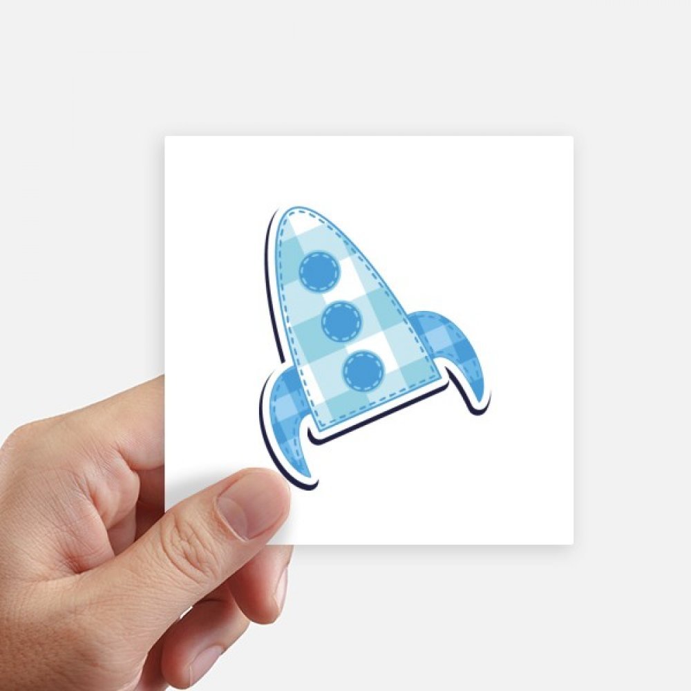 Autocollant alien espace pour valise et ordinateur portable - Sticker carré 10cm x 10cm