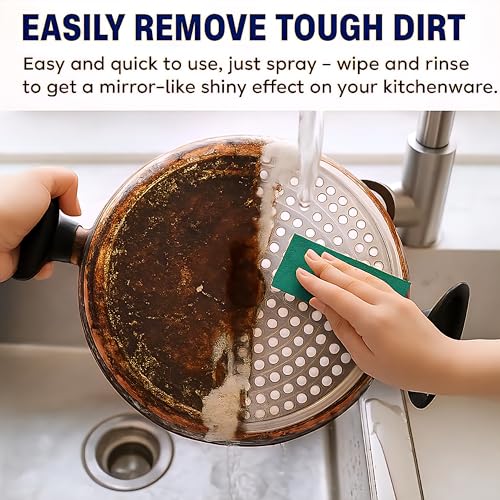 Image of Dustex 500Ml Kitchen Cleaner Spray Oil & Grease Stain Remover For Gas Stove, Chimney BBQ Exhaust Fan Non-Flammable Nontoxic Magic Degreaser Liquid Spray for Grill & Home glow all surface cleaner