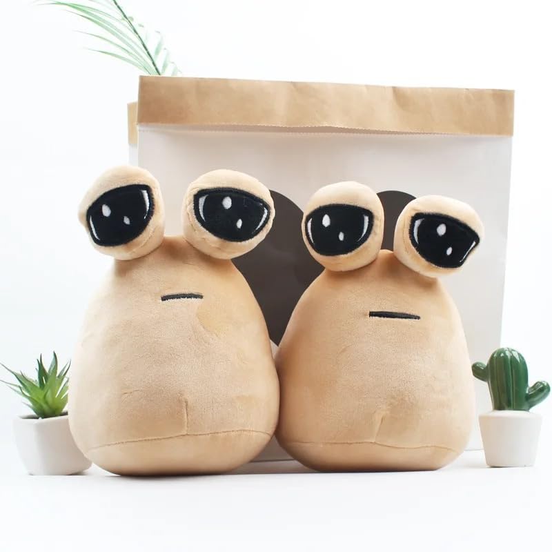 Peluche Alienígena Pou De 8.7 Pulgadas – Juguete Suave De Algodón PP, Kawaii Y Apretable, Ideal Para Fans Del Juego, Regalo Para Niños Y Niñas