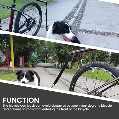 Fahrradleine Für Hunde,Fahrrad Hundeleine Mit Inbusschlüssel Und Abstandhalter,Abnehmbar HäNde Frei Fahrrad-Hundeleine,Teleskop Fahrradleine Hund Für Gassigehen,Laufen,Draußen,Elastisches Band-Design