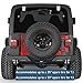 u-Box Rear Bumper for Jeep Wrangler YJ & TJ 1987-2006 - Textured Steel Back Bumper w/LED Lights & D-Rings & Receiver Hitch & License Plate Mount