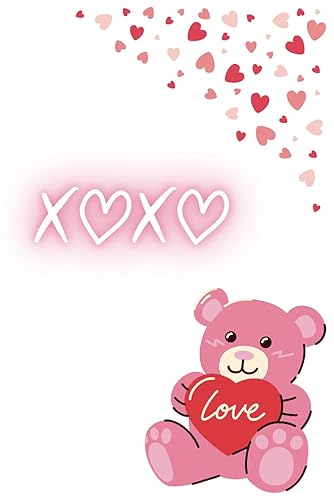 Libreta San Valentín. Diario de parejas. XOXO Love. Regalo aniversario. Impresión interior en color. Regalo enamorados. Regalo pareja. Regalo boda