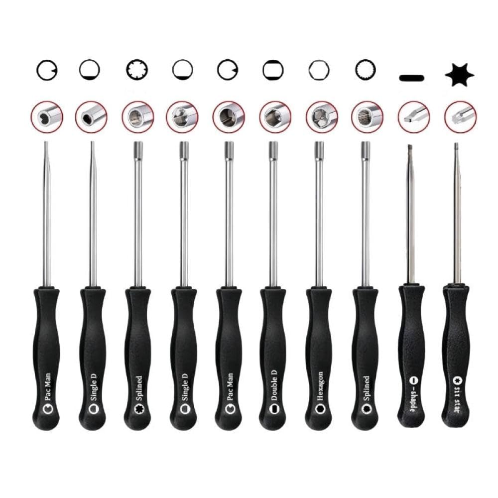Ensemble d'outil de réglage avec des bits à douille pour carburateur - 2
