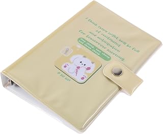 NAMOARLY Capa Para Fichário Recarregável Capa Para Fichário De 6 Argolas Capa Para Fichário Planejador Capa Para Bloco De Notas Capa Protetora Fofa Livreto De Folhas Soltas Plástico