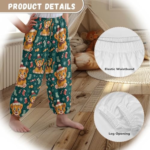 Image of Unisex Little Kids Yoga Trousers Bohemian Beach Pants Baggy Harem Activewear for Boys and Girls Age 3-10