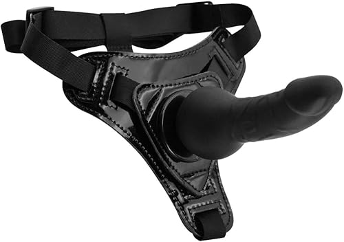 Arnés con correa para consolador, juguete sexual de 5.5 pulgadas, cintura ajustable para parejas, masturbación femenina y lesbiana