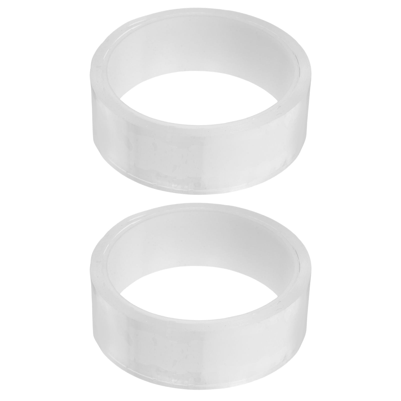 DINHEAROM 2Rolls Clear Caulk Tape Self Adhesive Sealing Strip Tapes for Windows and Doors Bath Sealant for Tub and Toilet for Smooth Surfaces Like Tiles