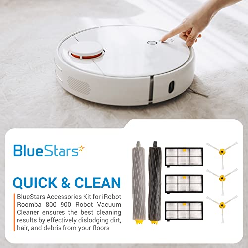 Bluestarsreplacementaccessoriespartskitforirobotroomba800900series805860870871880890960robotvacuumcleaner1debrisextractor3hepafilters3sidebrushesextrascrews Urban Country Home Decor Bluestars replacement accessories parts kit for irobot roomba 800 900 series 805 860 870 871 880 890 960 robot vacuum cleaner 1 debris extractor 3 hepa filters 3 side brushes extra screws urban country home decor
