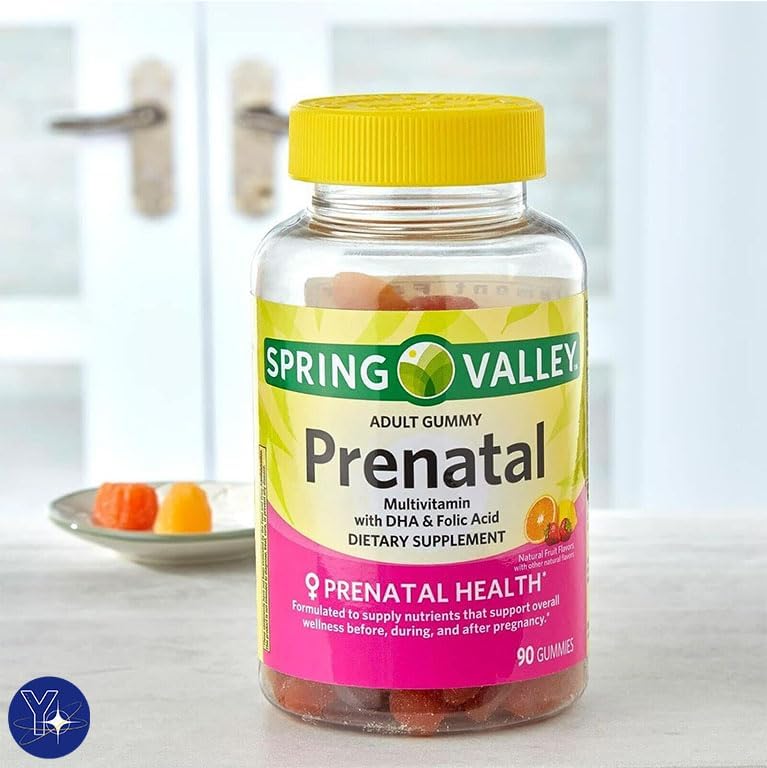 Miniatura 2 de Gomitas multivitamínicas prenatales Spring Valley con DHA y ácido fólico, 90 unidades