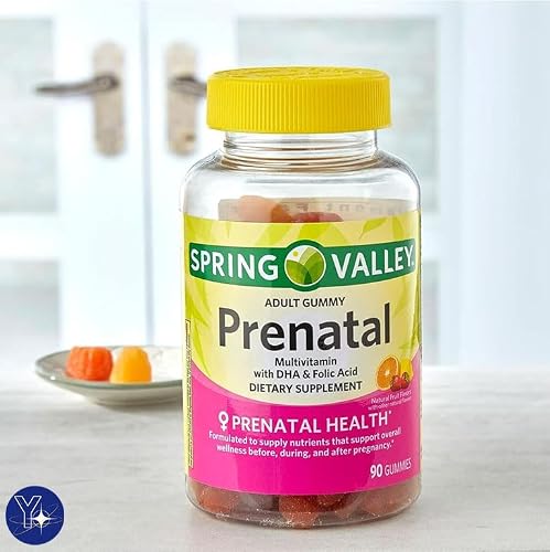Prenatal Multivitamin Spring Valley Gummies with DHA and Folic Acid, 90 Count - Thumbnail 2