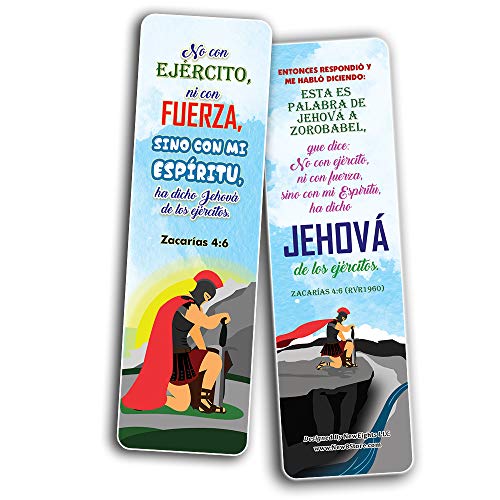 Spanish Armadura de Dios Armor of God Bookmarks (12-Pack) - Thanksgiving Christmas Rewards Encouragement Gift for Adults Men and Women