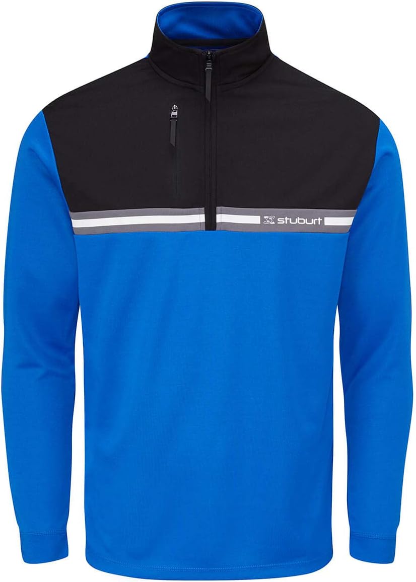 Stuburt mens Flitton Half Zip Mid Layer Thermal & Breathable Sports Golf Top Jacket Coat (pack of 1)