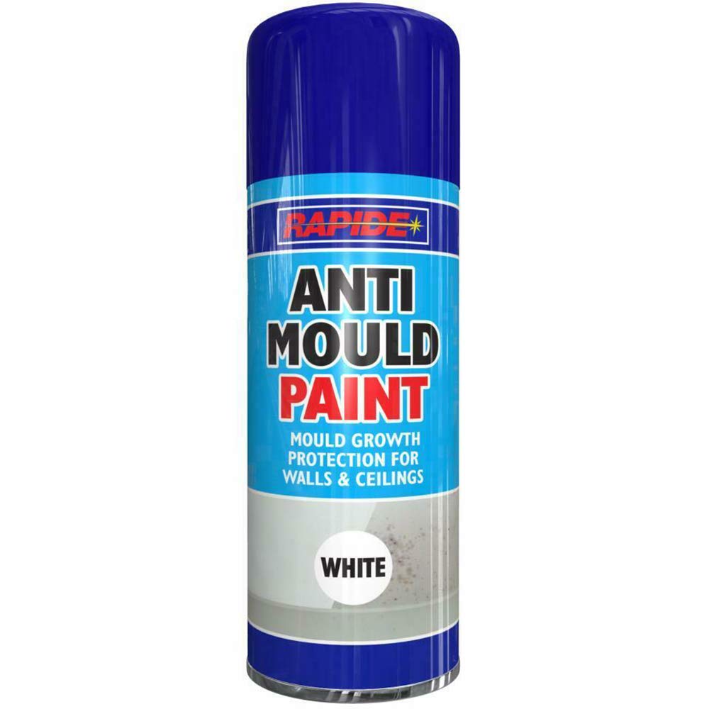 RnT Anti Mould Spray Paint Rapide 400ml Premium Quality Used For Protections Of Walls And Ceilings 2693 Metal Wood Plastic Ceramic