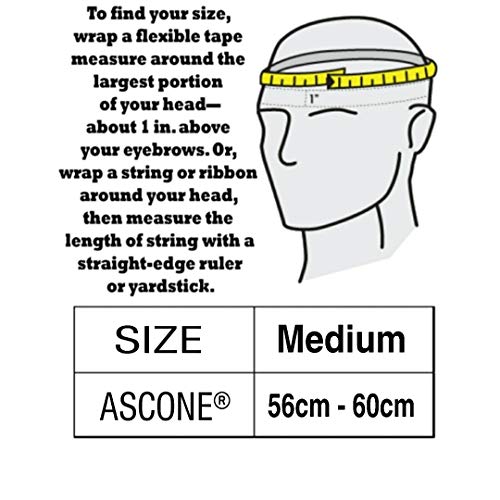 Image of ASCONE Polycarbonate Thump Open Face Helmet, ISI: 4151 Certified Two Wheeler Helmet, Matte Finish with Clear Visor
