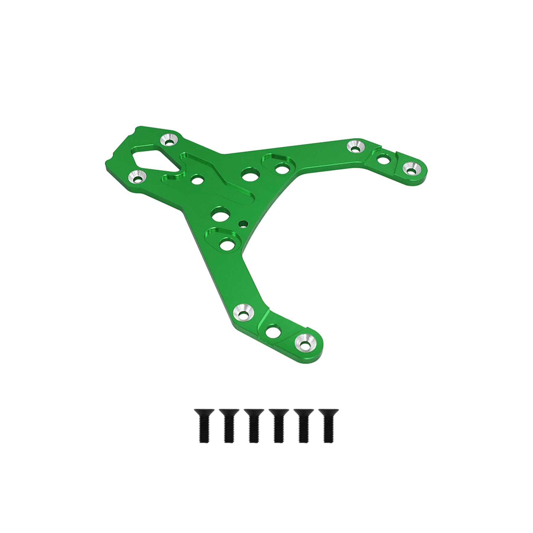 FLMLF Alloy CNC Front Upper Plate Kit Green for 1/5 HPI Baja RV KM Rofun 5B 5T 5SC Truck Part