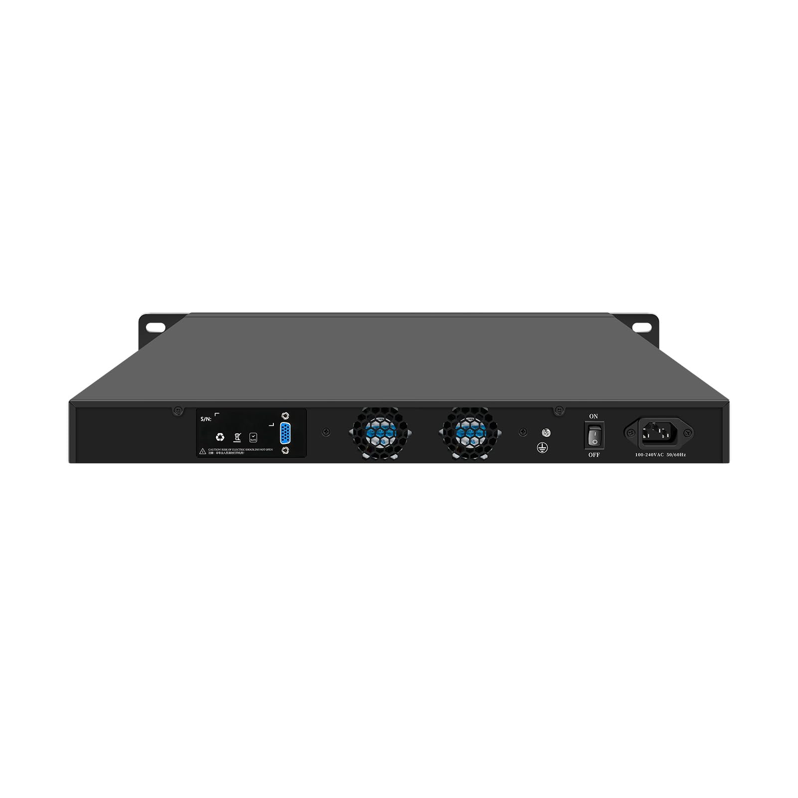 1U Rack Mount Firewall Appliance, PFSense, OPNsense, VPN, 2th Gen Core I7 2620M, 2640M, RJ65, 6 x 2.5GbE I226-V LAN, GPIO, Console, 8G RAM, 256G SSD