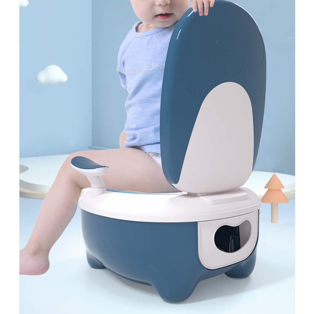 Baby Töpfchen, Kinder-Toiletten Trainingssitz, Tragbare Abnehmbare Toiletten-Pu-Kissenbasis Rutschfest, Integriertes Clamshell-Design, Geeignet für Jungen und Mädchen Im Alter Von 1-6 Jahren