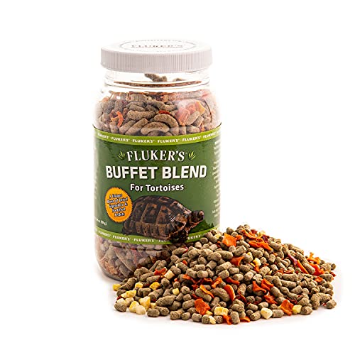 Fluker's Buffet Blend Tortoise Diet, Veggies with Fortified Pellets, 6.75 oz