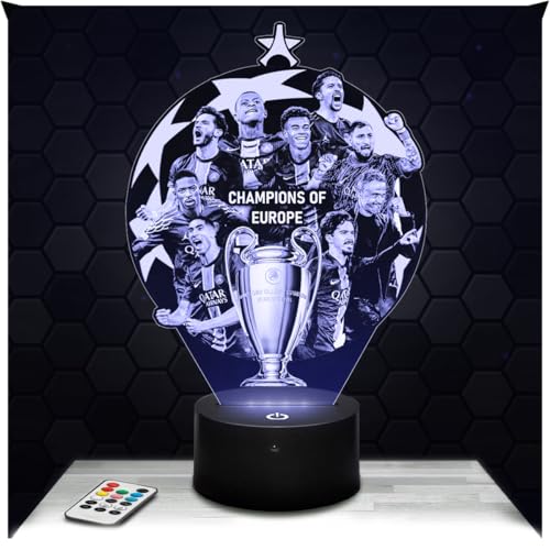 Lampe de chevet Veilleuse Tactile Champions League Joueur de Foot Football Décoration Idée Cadeau Homme Femme Objet Veilleuse Adulte Déco Chambre. Idee...