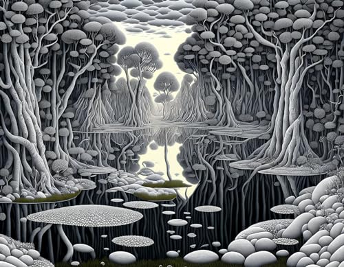 Impression sur toile paysage blanc et gris pour eclairer une piece sombre