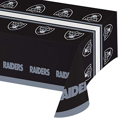 Creative Converting Las Vegas Raiders Plastic Tablecloths 3 Count