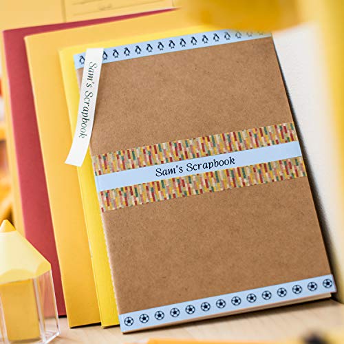 Image of Brother P-Touch Embellish Black Print on Pastel Blue Tape TZEMQ531M - ~ inch Wide x 13.1' Long for use with P-Touch Embellish Ribbon & Tape Printer