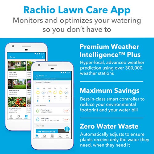 Rachio 8ZULW-C 3rd Generation: Smart, 8 Zone Sprinkler Controller, Works with Alexa Rachio 8ZULW-C 3rd Generation: Smart, 8 Zone Sprinkler Controller, Works with Alexa