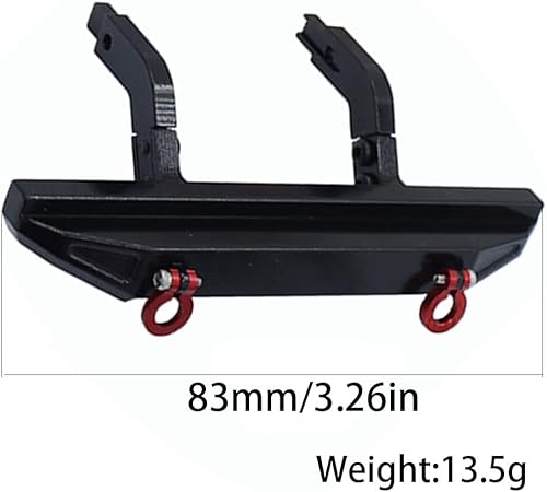 Miniatura 7 de TRX4M Parachoques trasero de metal para 118 RC Crawler Car TRX4-M piezas de actualización negro