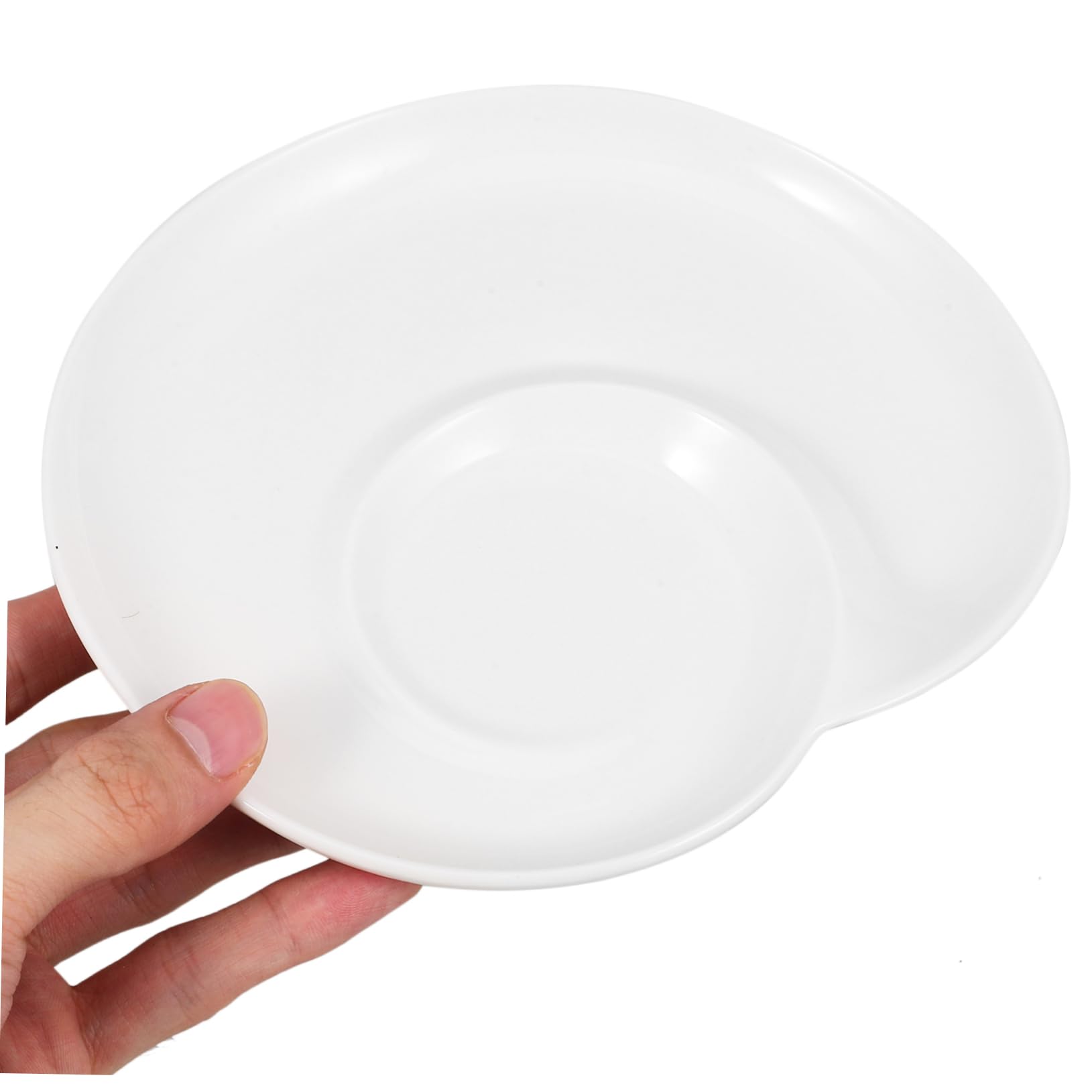 CONGARTENO Ceramic Divided Dumpling Serving Plate Shell Shaped Food Container for Breakfast Sushi and Appetizers Easy to Clean for Events and Daily Use