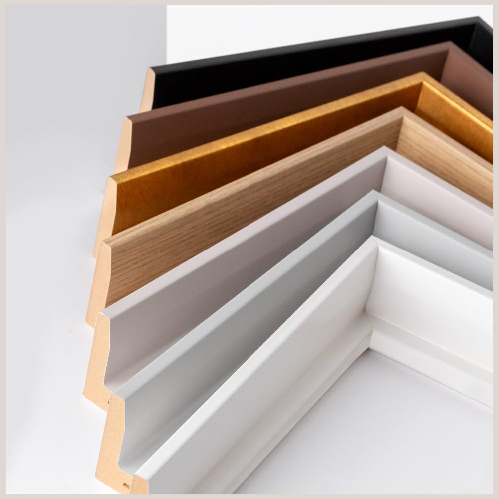 Bildershop-24 Marco para juntas de sombra Frisco, 80 x 120 cm, blanco (mate)