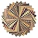 40 Primitive Charm Pack, 6 inch Precut Cotton Homespun Fabric Squares by JCS
