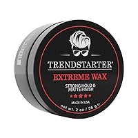 Vista 1 de TRENDSTARTER - Pomada a base de agua EXTREME Premium - Tamaño de viaje - Fuerte fijación - Acabado mate - Estilo sin escamas para todo