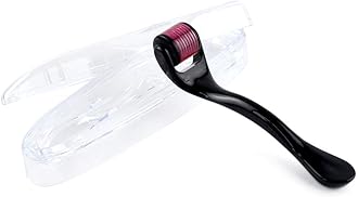 AG540 Titanium Microneedle 540 Needles 0.25mm Derma Roller Skin Care for Face Facial Wrinkles Hair Loss Stretch Marks Hair Regrowth Micro Needles Professional Microneedling Derma Needling Kit