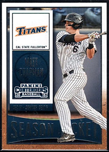 2015 Panini Contenders Season Ticket #69 Matt Chapman Cal State Fullerton Titans