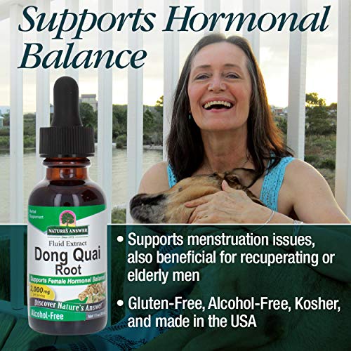 Nature's Answer Dong Quai Root 1000Mg Non Gmo & Kosher - Alcohol Free Gluten Free 100% Vegan | Mesopause Support | Female Hormonal Balance | Fertility Support #TOP2
