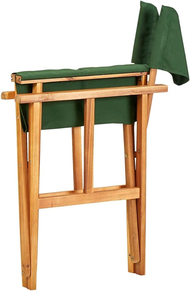 Folding Artist Directors,Movie Theater Chairs,Director's Chairs 2 pcs Solid Acacia Wood Green
