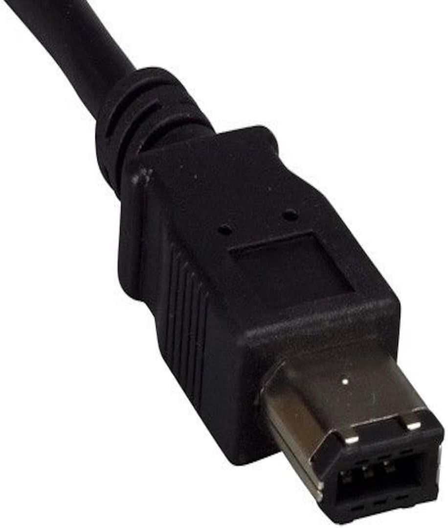 3 ft. IEEE 1394a FireWire 400 6-pin to 4-pin Black