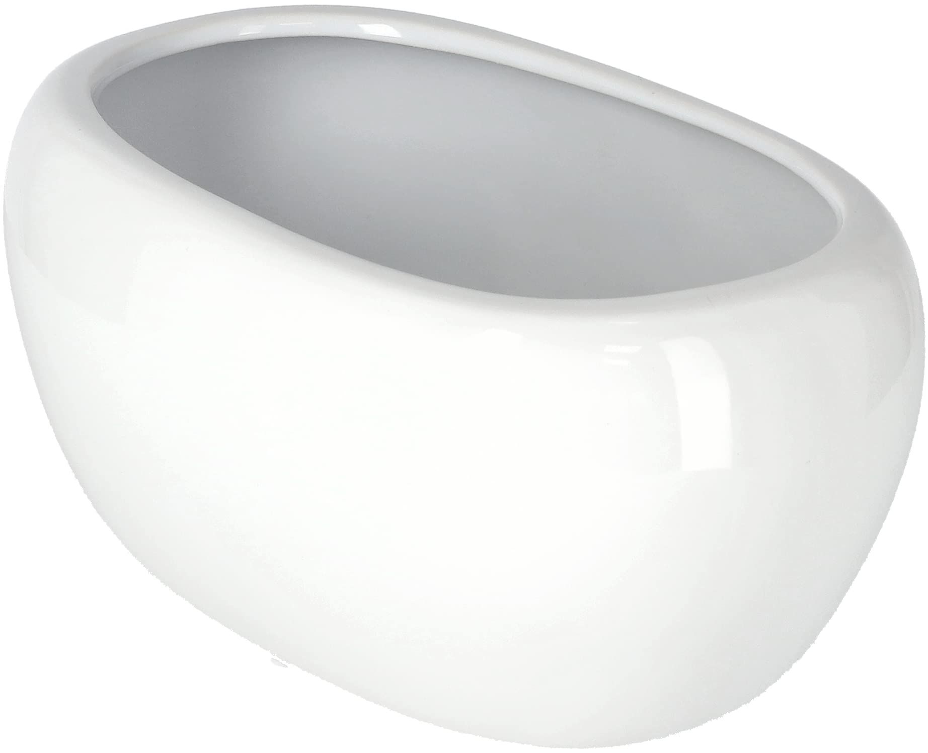 KOTARBAU® Pot de Fleurs en céramique pour Fleurs et Plantes Blanc