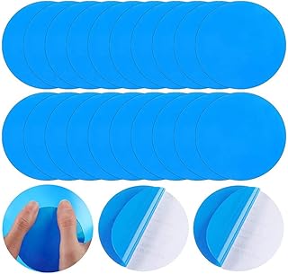 LUXTE Pool Patch Waterproof Pool Patch Kit, Air Mattress Patch Kit PVC Pool Liner Patch Kit Large Round Pool Repair Kit for Inflatable Raft Kayak Swimming Pools Toys (5PCS)