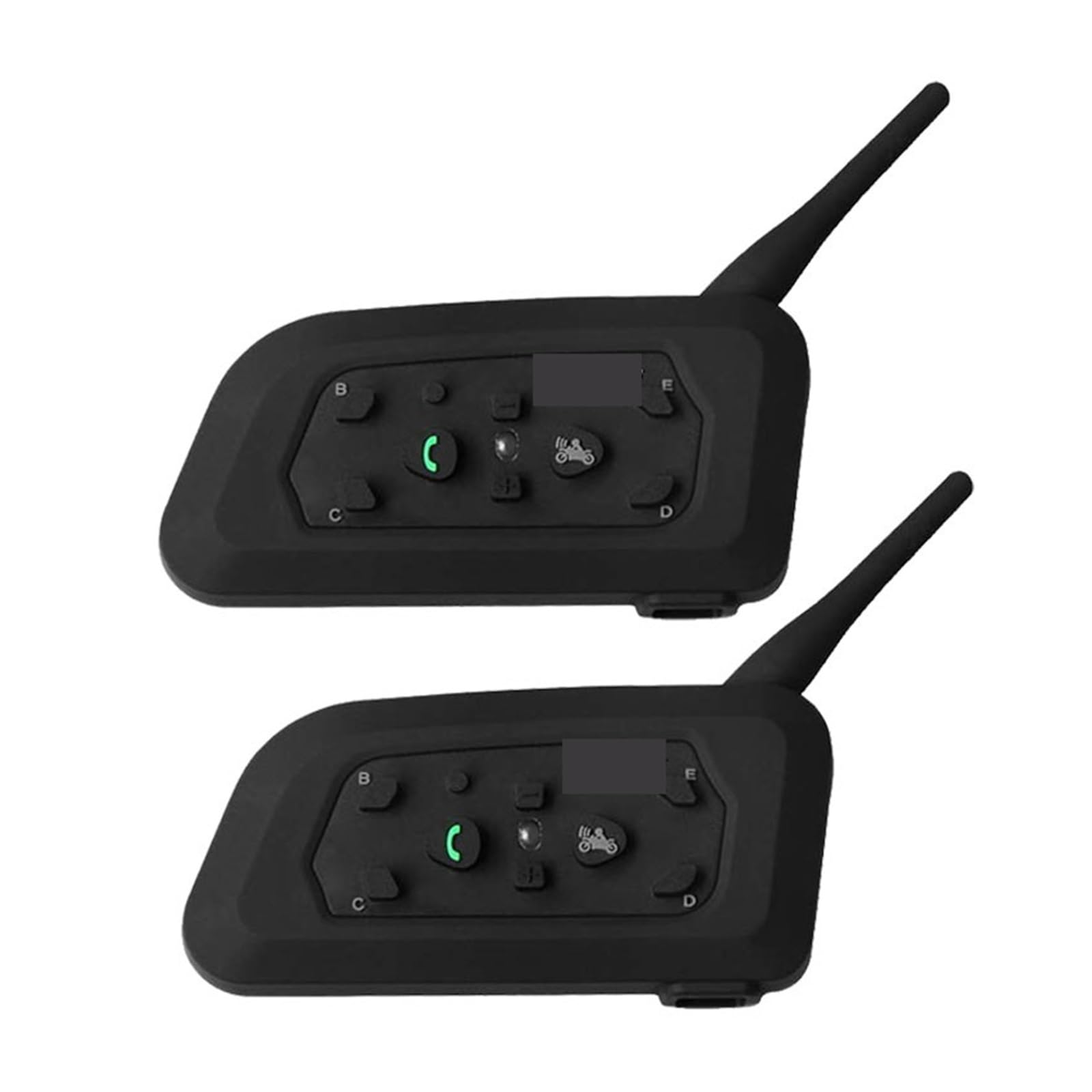 Walkie-talkie, Zestaw słuchawkowy do kasku motocyklowego Domofon 6 zawodników BT Bezprzewodowy wodoodporny domofon Słuchawki MP3