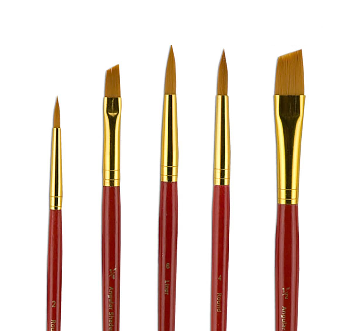 Fundamentals Paint Brush Set Short Handled for Decorative