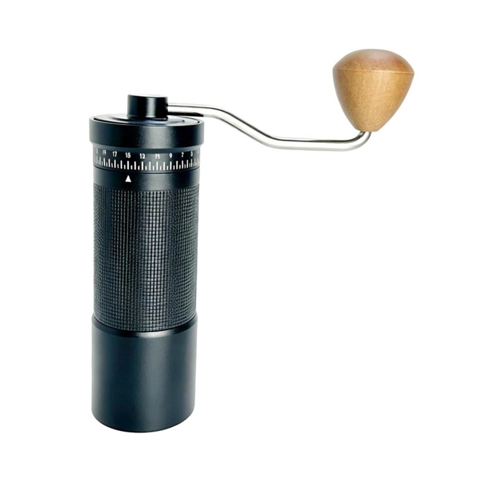 Oxxggkao Professional Grades Manual Coffee Grinder with Wooden Handle Hand Cranked Coffee Mill for Travel Offices Portable Mill