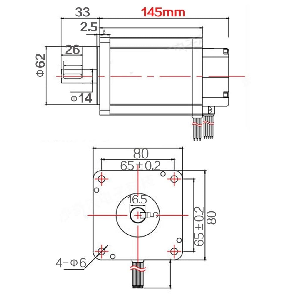Moteur de Broche Moteur à courant continu sans balais, couple élevé, Hall faible bruit, 750W, 3000 tr/min, Kit de servomoteur grande vitesse