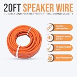 Elite Audio Zestaw okablowania EA-PRMK0 Amp – maksymalna moc 3600 W – drut aluminiowy powlekany miedzią, duża pojemność, przewody o wysokiej mocy, bardzo skręcone druty, grubość 0