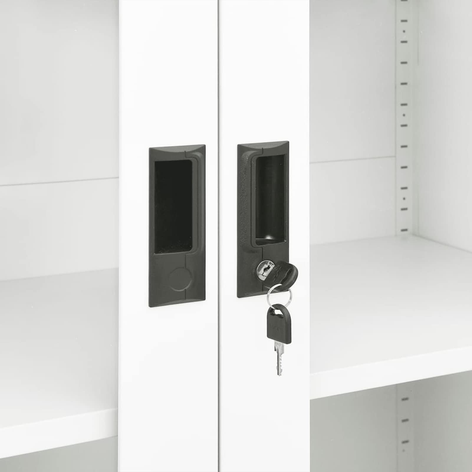 Tidyard Armadietto per ufficio armadio vetrina mobile archivio archivio documenti organizer in acciaio bianco 90 x 40 x 180 cm