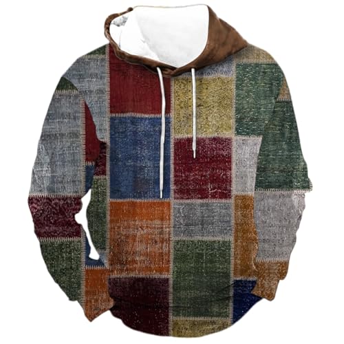 Sudadera con Capucha a Cuadros para Hombre miniatura 1