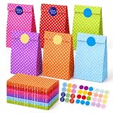 30 Stück Papiertüten Geschenktüten Kindergeburtstage 13 * 8 * 24cm